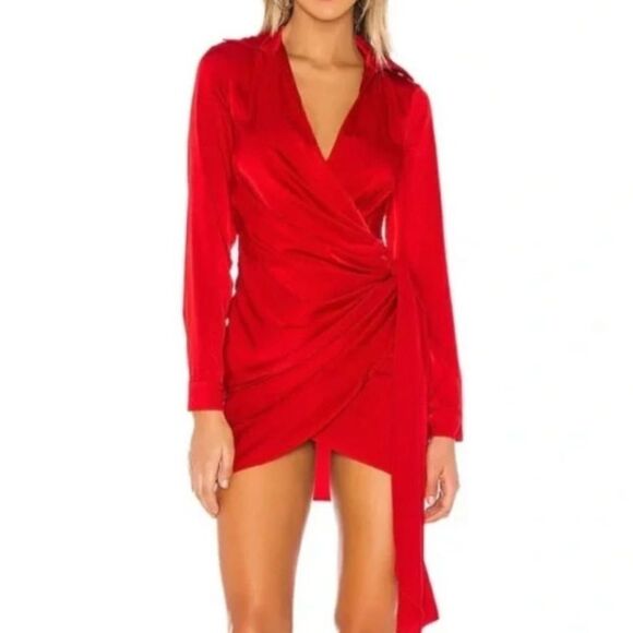 Red wrap dress - Picture 1 of 1
